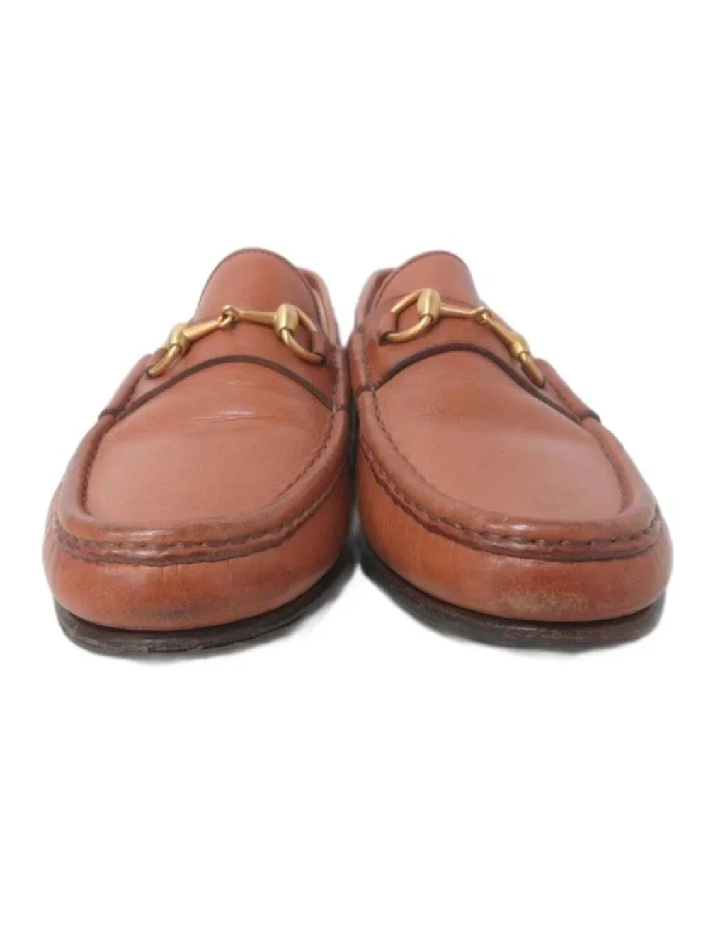 Gucci Horsebit Loafers Leather Shoes Heels Brown